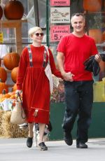 MICHELLE WILLIAMS and Phil Elverum Out in New York 10/10/2018