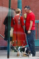 MICHELLE WILLIAMS and Phil Elverum Out in New York 10/10/2018