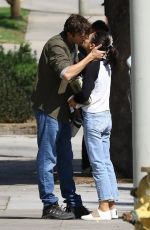 MILA KUNIS and Ashton Kutcher Out Kissing in Los Angeles 10/05/2018