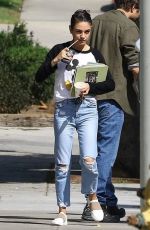 MILA KUNIS and Ashton Kutcher Out Kissing in Los Angeles 10/05/2018