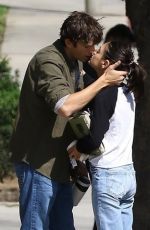 MILA KUNIS and Ashton Kutcher Out Kissing in Los Angeles 10/05/2018