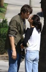 MILA KUNIS and Ashton Kutcher Out Kissing in Los Angeles 10/05/2018
