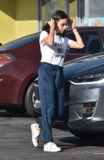 MILA KUNIS Out and About in Burbank 10/29/2018