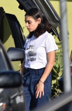 MILA KUNIS Out and About in Burbank 10/29/2018
