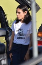 MILA KUNIS Out and About in Burbank 10/29/2018