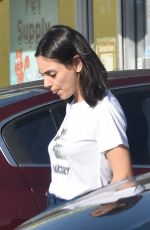 MILA KUNIS Out and About in Burbank 10/29/2018