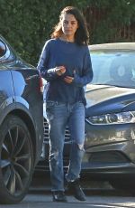 MILA KUNIS Out for Coffees in Los Angeles 10/16/2018