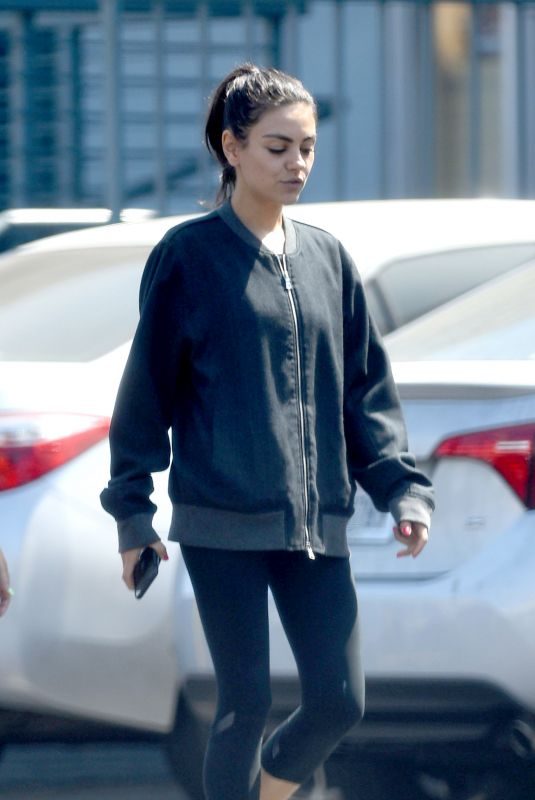MILA KUNIS Out for Lunch in Los Angeles 10/02/2018