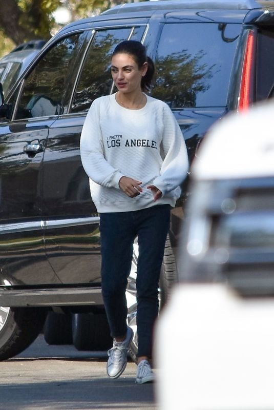 MILA KUNIS Out in Los Angeles 10/12/2018