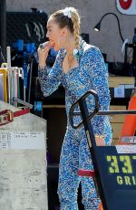MILEY CYRUS in a Jumpsuit on the Set of Her Latest Project in Los Angeles 10/18/2018