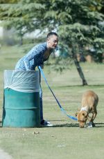 MILEY CYRUS in a Jumpsuit on the Set of Her Latest Project in Los Angeles 10/18/2018