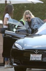 MILEY CYRUS Leaves Nobu in Malibu 09/30/2018