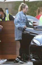 MILEY CYRUS Leaves Nobu in Malibu 09/30/2018