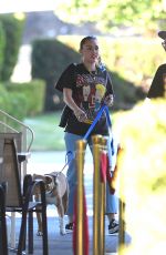 MILEY CYRUS Out for Lunch in Los Angeles 10/18/2018