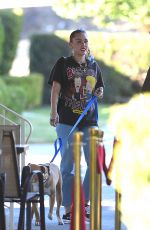 MILEY CYRUS Out for Lunch in Los Angeles 10/18/2018