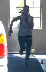MINKA KELLY Workout at a Gym in Los Angeles 10/01/2018