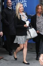 MIRA SORVINO Leaves Good Morning America in New York 10/12/2018