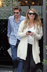 MISCHA BARTON Leaves Mr Chow in Beverly Hills 10/15/2018