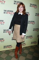MOLLY RINGWALD at Lifespan of a Fact Broadway Opening Night in New York 10/18/2018