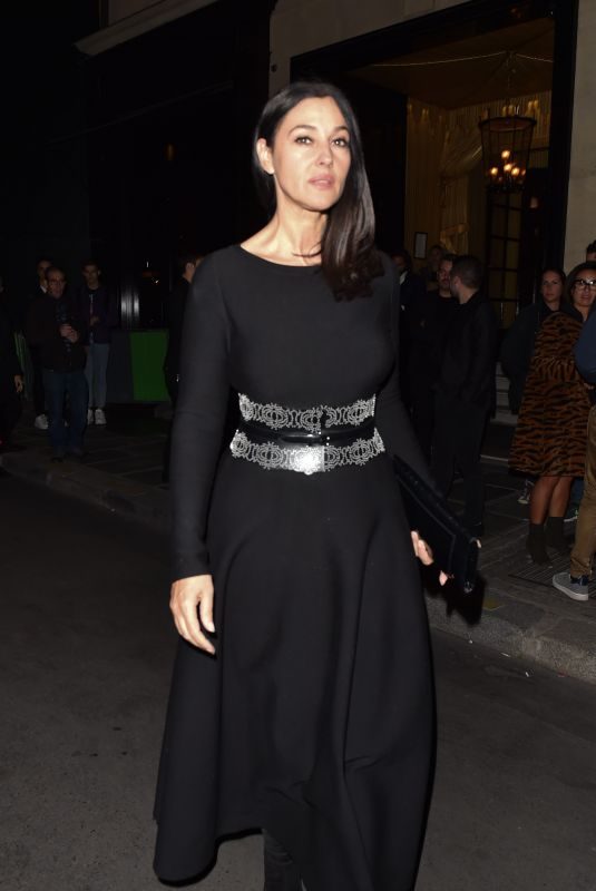 MONICA BELLUCCI Leaves Her Hotel in Paris 10/01/2018