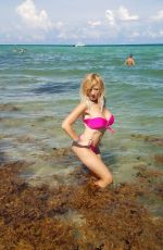 NADEEA VOLIANOVA in Bikini on the Beach in Miami 10/07/2018