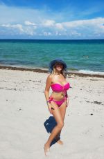 NADEEA VOLIANOVA in Bikini on the Beach in Miami 10/07/2018