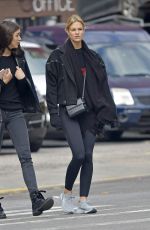NADINE LEOPOLD Heading to a Gym in New York 10/23/2018