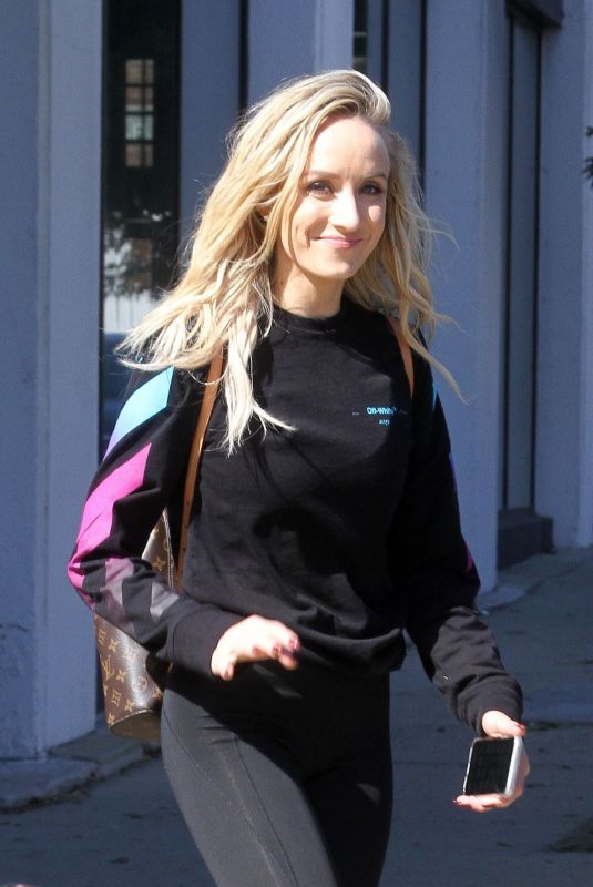 NASTIA LIUKIN Leaves DWTS Dance Studio in Los Angeles 10/10/2018