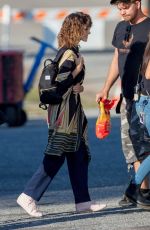 NATALIA DYER on the Set of Stranger Things Season 3 in Palmetto 10/04/2018