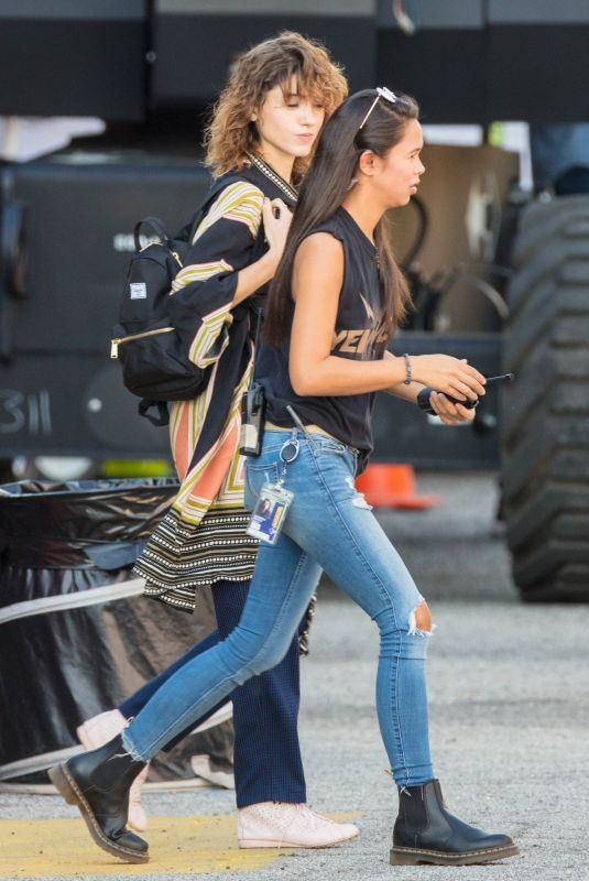 NATALIA DYER on the Set of Stranger Things Season 3 in Palmetto 10/04/2018