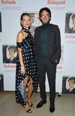 NATALIA VODIANOVA at Jean-Michel Basquiat and Egon Schiele Exhibitions Opening in Paris 10/01/2018