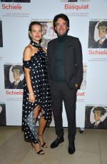 NATALIA VODIANOVA at Jean-Michel Basquiat and Egon Schiele Exhibitions Opening in Paris 10/01/2018