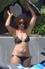NICOLE TUCK in Bikini at a Beach in Miami 10/10/2018