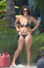 NICOLE TUCK in Bikini at a Beach in Miami 10/10/2018
