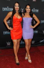 NIKKI and BRIE BELLA at WWE’s First Ever All-women’s Event Evolution in Uniondale 10/28/2018