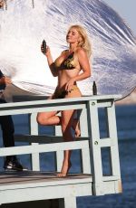 NIKKI LUND and ASHLEY BRINGHTON on the Set of a Photoshoot in Malibu 10/16/2018