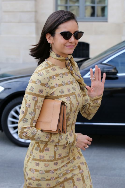 NINA DOBREV Arrives at Ritz Hotel in Paris 09/30/2018