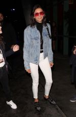 NINA DOBREV Arrives at Staples Center in Los Angeles 10/12/2018