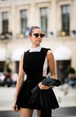 NINA DOBREV Out and About at Paris Fashion Week 10/02/2018
