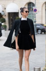 NINA DOBREV Out and About at Paris Fashion Week 10/02/2018