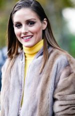 OLIVIA PALERMO Arrives at John Galliano Fashion Show in Paris 09/30/2018