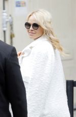 PAMELA ANDERSON Arrives at Chanel Fashion Show in Paris 10/02/2018