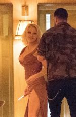 PAMELA ANDERSON at Her Hotel in Paris 09/26/2018
