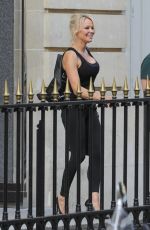 PAMELA ANDERSON Out and About in Paris 10/01/2018
