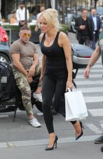 PAMELA ANDERSON Out and About in Paris 10/01/2018