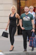 PAMELA ANDERSON Out and About in Paris 10/01/2018