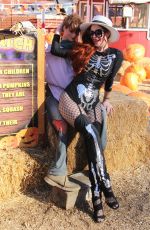 PHOEBE PRICE at a Pumpkin Patch in Los Angeles 10/17/2018