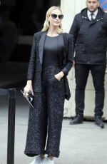 POPPY DELEVINGNE Arrives at Chanel Fashion Show in Paris 10/02/2018