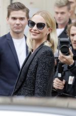POPPY DELEVINGNE Arrives at Chanel Fashion Show in Paris 10/02/2018