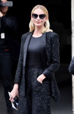 POPPY DELEVINGNE Arrives at Chanel Show at Paris Fashion Week 10/02/2018